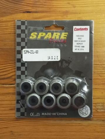 Lagers (16 stuks+spacers+ringen) t.b.v. 18mm breedte beschikbaar voor biedingen