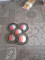 Feyenoord onderzetters zwarte rand epoxy diameter 9 cm., Sport en Fitness, Voetbal, Ophalen of Verzenden, Nieuw
