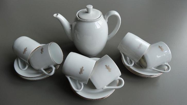 kindertheeservies theeservies voor kinderen wit servies, Huis en Inrichting, Keuken | Servies, Zo goed als nieuw, Compleet servies