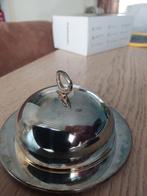 Zilveren botervloot met mes, Huis en Inrichting, Ophalen of Verzenden, Gebruikt