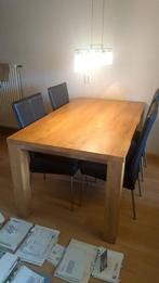 Eetkamer set eiken, Huis en Inrichting, Tafels | Eettafels, Ophalen, 200 cm of meer, 50 tot 100 cm, Zo goed als nieuw