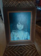 Schilderij sigeuner meisje met traan 40 cm X 50 cm, Ophalen of Verzenden