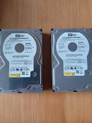 2 stuks Western Digital Caviar WD2500YS 250 gb SATA beschikbaar voor biedingen