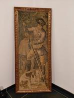 wandtapijt ingelijst met jachttafereel, Ophalen of Verzenden
