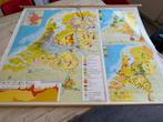 De Hebri Wandkaart Nederland, Antiek en Kunst, Antiek | Schoolplaten, Ophalen, Aardrijkskunde