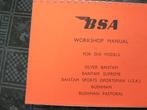 4 BSA DIVERSE BSA MOTORFIETSBOEKEN KOPIE WERKPLAATS,DELEN, Ophalen of Verzenden, Overige merken