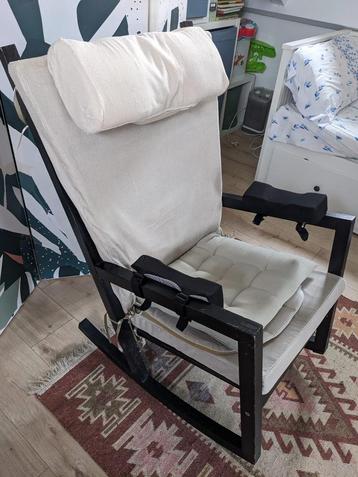 Ikea black wood armchair beschikbaar voor biedingen