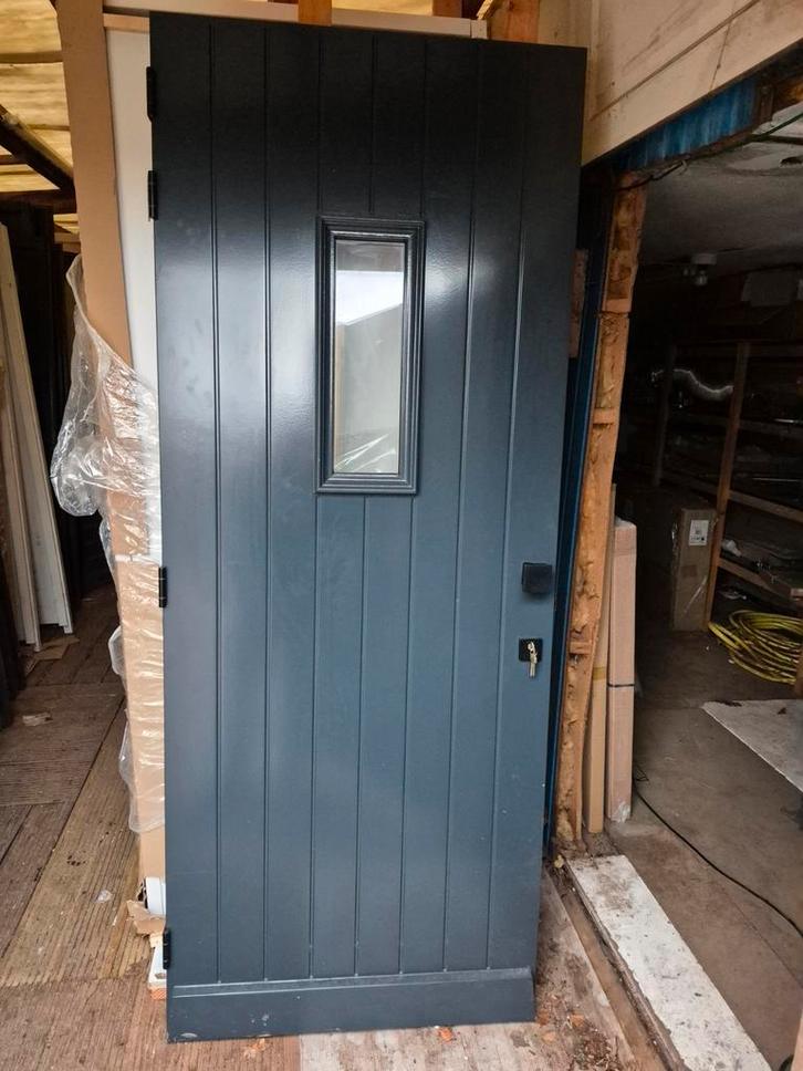 93x231,5cm Voordeur incl thermopane hang en sluitwerk JH50, Doe-het-zelf en Verbouw, Deuren en Horren, Nieuw, Buitendeur, 215 cm of meer