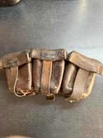 WO2 Patronentasje Fins - vermoedelijk 1941 SA Gemarkeerd, Kleding | Dames, Echt leder, 90 tot 100 cm, Tailleriem, Ophalen of Verzenden