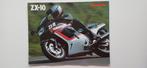 Folder Kawasaki ZX 10, Motoren, Handleidingen en Instructieboekjes, Ophalen of Verzenden, Kawasaki