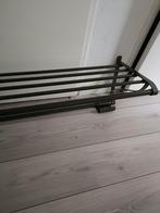 Zwarte kapstok met rek en haken, Huis en Inrichting, Woonaccessoires | Kapstokken, Gebruikt, Minder dan 100 cm, Metaal, Ophalen