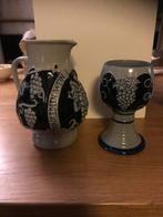 Wijnkruik en wijnbeker vintage Steingut duits steen keramiek, Antiek en Kunst, Antiek | Keramiek en Aardewerk, Ophalen of Verzenden