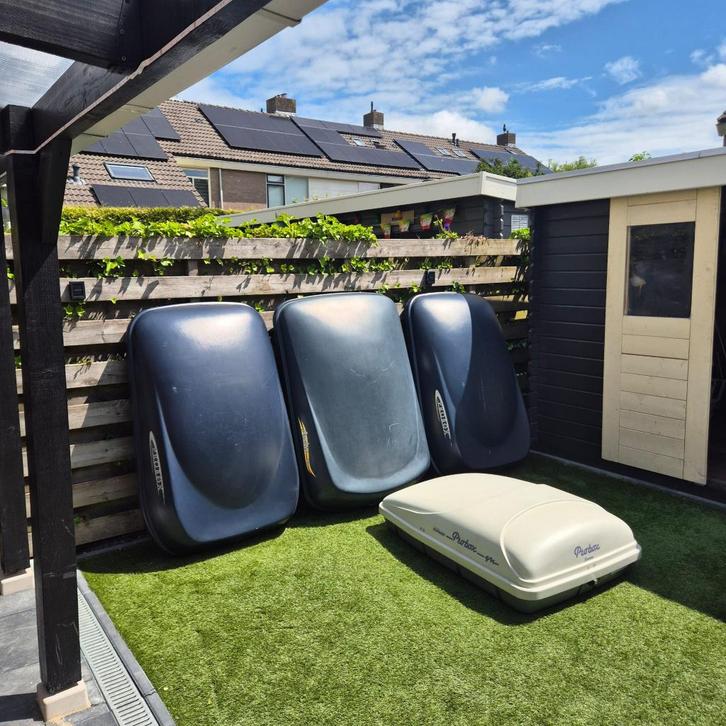 Dakkoffer met dragers, Auto diversen, Dakkoffers, Zo goed als nieuw, Ophalen of Verzenden
