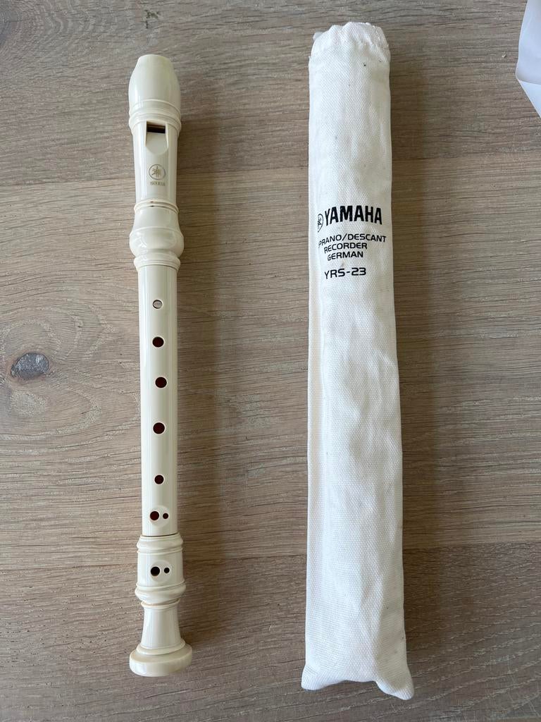 Yamaha YRS-23 Sopraan Blokfluit met Hoes, Ophalen of Verzenden, Zo goed als nieuw, Sopraan of Sopranino, Kunststof