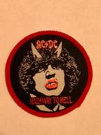 AC DC highway to hell vintage rock muziek kleding patch RARE, Verzamelen, Ophalen of Verzenden, Zo goed als nieuw, Kleding