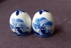 Delfts blauw peper en zout stel, Antiek en Kunst, Antiek | Keukenbenodigdheden, Ophalen of Verzenden