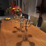 verchroomde  glanzende kandelaars, Huis en Inrichting, Woonaccessoires | Kandelaars en Kaarsen, Ophalen, Overige kleuren, 25 tot 50 cm