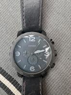 Fossil Horloge met leren band, Sieraden, Tassen en Uiterlijk, Horloges | Heren, Ophalen of Verzenden, Zo goed als nieuw, Staal