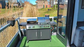 Karsten gasbarbecue + pizzasteen – inclusief nieuwe gasfles! beschikbaar voor biedingen