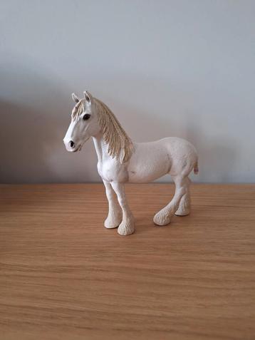 Schleich Shire Paard - Wit beschikbaar voor biedingen