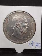 Rijksdaalder 1870 koning Willem III, Postzegels en Munten, Munten | Nederland, Koning Willem III, Zilver, Ophalen of Verzenden