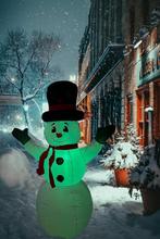 Unieke Happy Snowman (beide armen omhoog) met ledverlichting, Ophalen, Nieuw