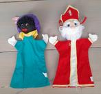 2 oude handpoppen sinterklaas en zwarte piet, Diversen, Sinterklaas, Ophalen of Verzenden, Gebruikt
