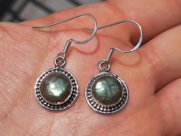 Vanoli - 925 zilver oorbellen met labradoriet beschikbaar voor biedingen