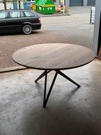 Ronde eiken tafel 150cm met vlinderpoot, Ophalen, 100 tot 150 cm, Rond, Nieuw