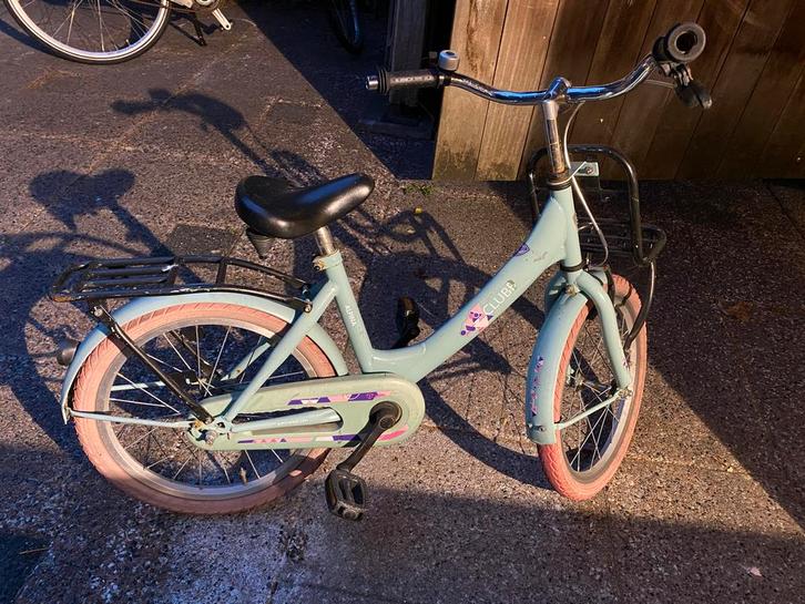 Meisjesfiets 16 inch - Leuke kinderfiets!, Fietsen en Brommers, Fietsen | Meisjes, Gebruikt, 16 inch, Handrem, Ophalen