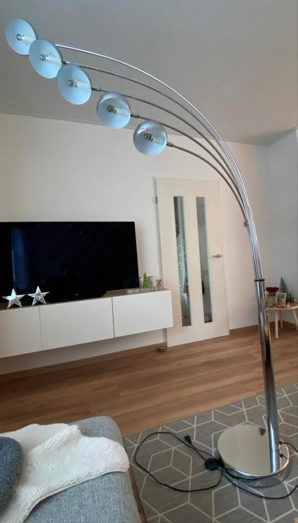 Te koop: staande lamp met 5 lichtpunten, Huis en Inrichting, Lampen | Vloerlampen, Zo goed als nieuw, Ophalen