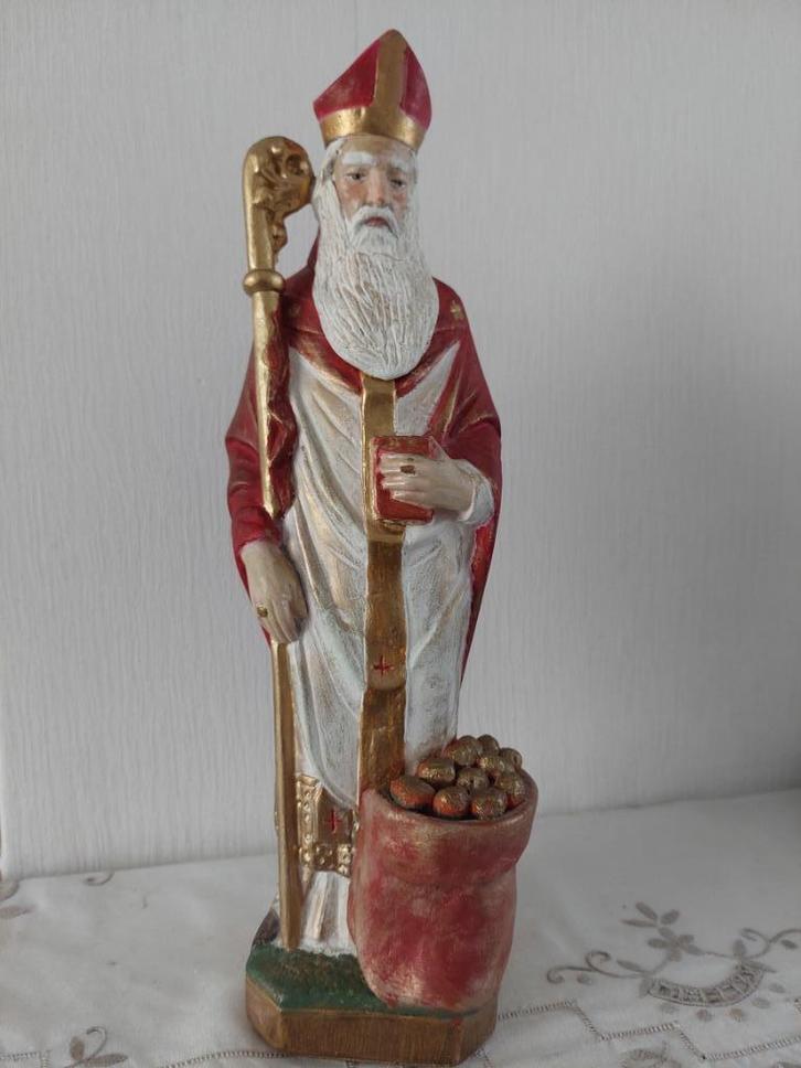 Hulp - Sinterklaas of Hulp - Sint Nicolaas.    Beeld, Verzamelen, Religie, Gebruikt, Christendom | Katholiek, Overige typen, Verzenden