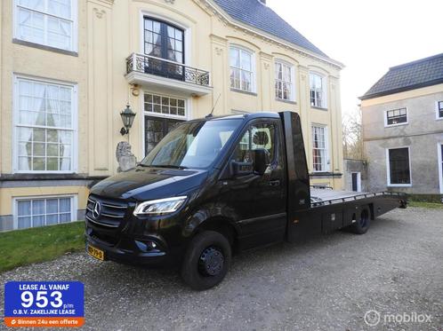 Mercedes Sprinter 519 V6 Tijhof Oprijwagen, Auto's, Bestelauto's, Bedrijf, Te koop, ABS, Airconditioning, Alarm, Boordcomputer