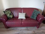 Designer bordeaux-rode bank, Huis en Inrichting, Ophalen, Gebruikt, 150 tot 200 cm, Tweepersoons