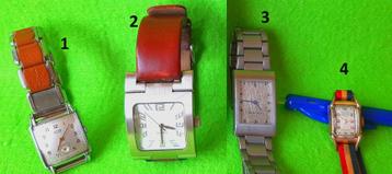 Oude Horloges -> 4 voor 24 euro - Staal / Titanium / Inox beschikbaar voor biedingen
