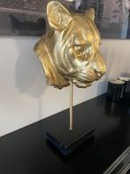 Gouden Leeuwenkop Beeld - Zo Goed Als Nieuw!, Ophalen of Verzenden, Zo goed als nieuw, Dier
