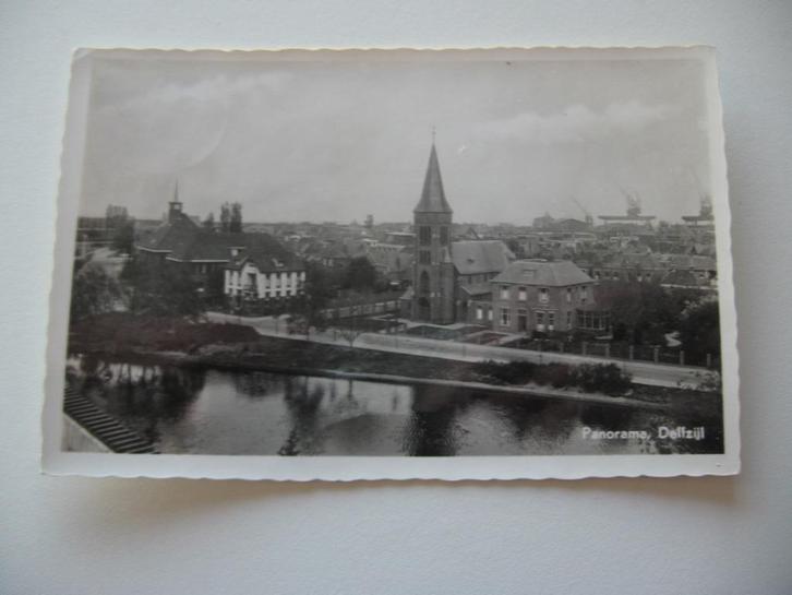 Drie ansichtkaarten van Delfzijl, Verzamelen, Ansichtkaarten | Nederland, Gelopen, Groningen, 1920 tot 1940, Ophalen of Verzenden