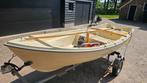 Visboot / Roeisloep met motor, trailer en toebehoren, Watersport en Boten, Ophalen, Gebruikt, Tot 10 pk, 3 tot 6 meter