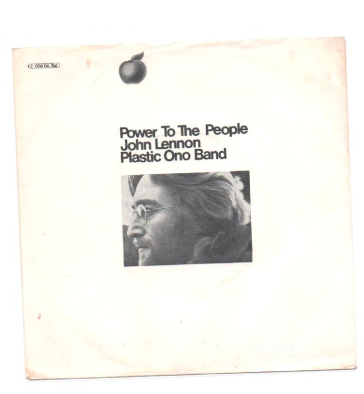 John Lennon 's Plastic Ono Band- Power to the people, Cd's en Dvd's, Vinyl Singles, Gebruikt, Pop, 12 inch, Verzenden