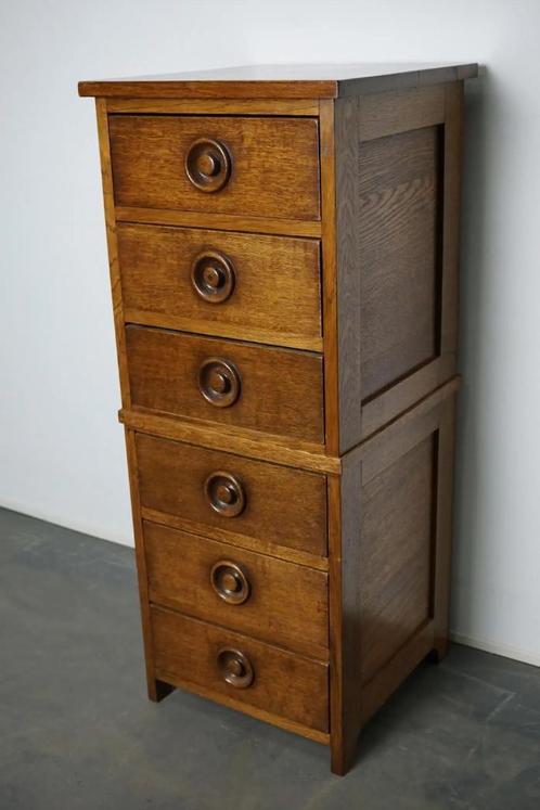 Engelse Eiken Apotheekkast, jaren 1930, Huis en Inrichting, Kasten | Ladekasten, Gebruikt, 100 tot 150 cm, Minder dan 50 cm, 25 tot 50 cm