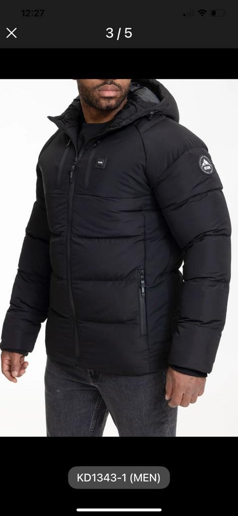 Nieuwe ICON Winterjas - Warm & Goedkoop!, Kleding | Heren, Jassen | Winter, Nieuw, Overige maten, Zwart, Ophalen of Verzenden