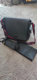 Gucci luiertas zwart/grijs, Kinderen en Baby's, Ophalen of Verzenden, Nieuw, Schoudertas