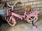 Roze popal cooper 12 inch fiets met zijwieltjes., Minder dan 16 inch, Gebruikt, Zijwieltjes, Ophalen