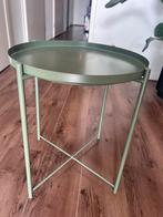 Bijzettafel of salontafel groen IKEA, Minder dan 55 cm, Rond, Zo goed als nieuw, Ophalen