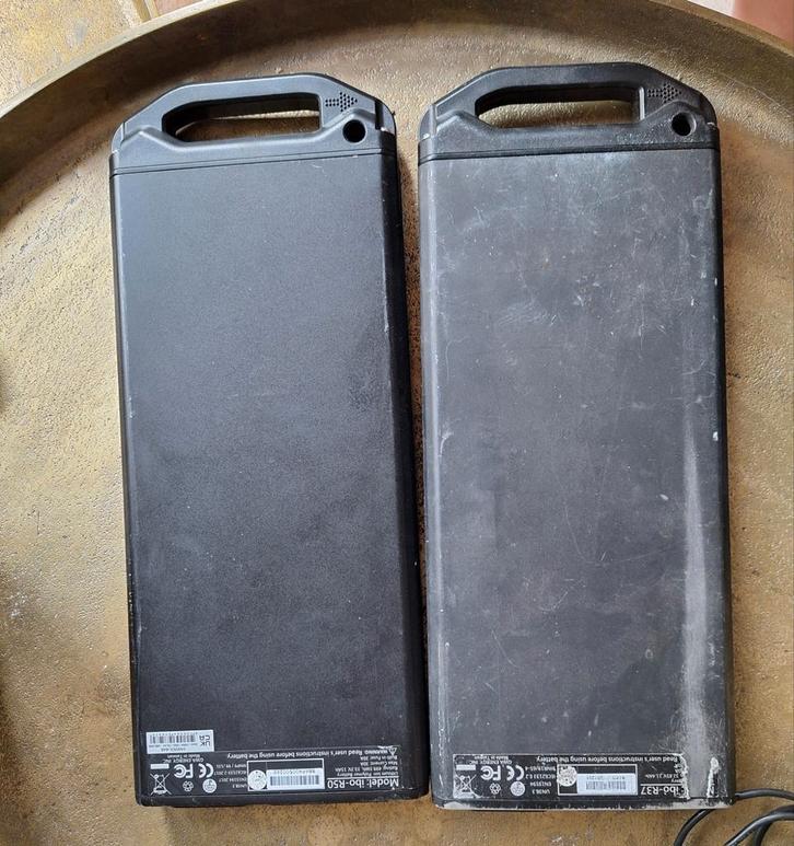 Nieuwe Babboe R-50 accu en gebruikte R-37. Inclusief oplader, Fietsen en Brommers, Fietsaccessoires | Fietsaccu's, Zo goed als nieuw