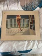 Foto van vrouw op balkon, Ophalen of Verzenden