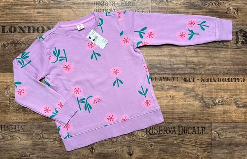 HEMA sweater 134 140 meisje trui voorjaar lila bloemen paars, Kinderen en Baby's, Kinderkleding | Maat 134, Zo goed als nieuw