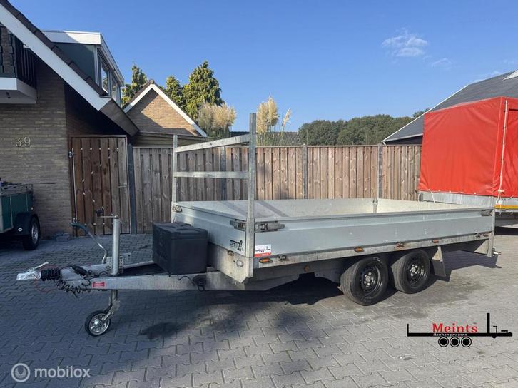 Henra Plateauwagen multitransporter aanhanger 350x180 2700KG, Auto diversen, Aanhangers en Bagagewagens, Gebruikt