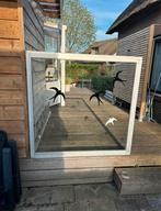 Windscherm glas, gazen windscherm, terrasscherm, Caravans en Kamperen, Ophalen, Gebruikt