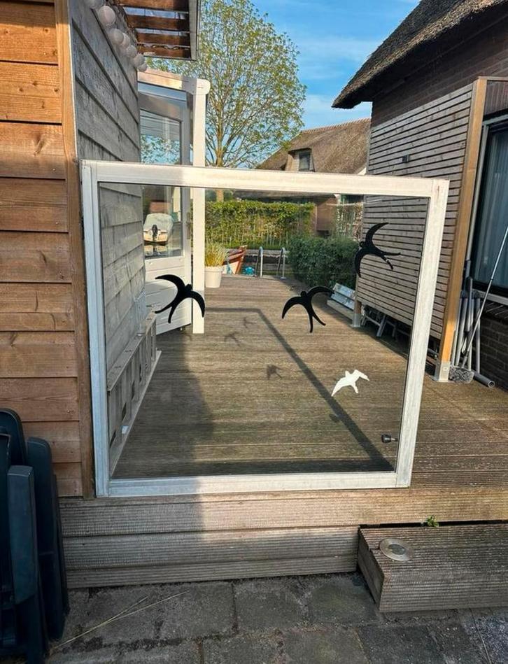 Windscherm glas, gazen windscherm, terrasscherm, Caravans en Kamperen, Windschermen, Gebruikt, Ophalen